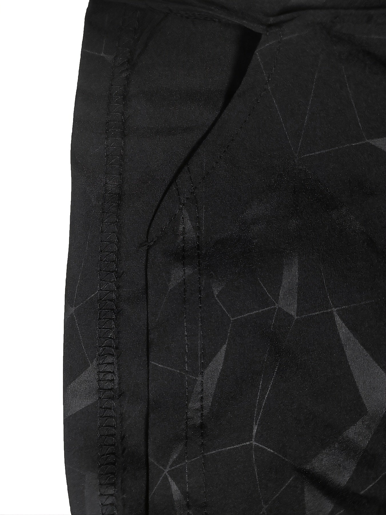 Shorts de Sport Homme "S's FINE" – Gris, Polyester Séchant Rapidement avec Motif MMA Sport