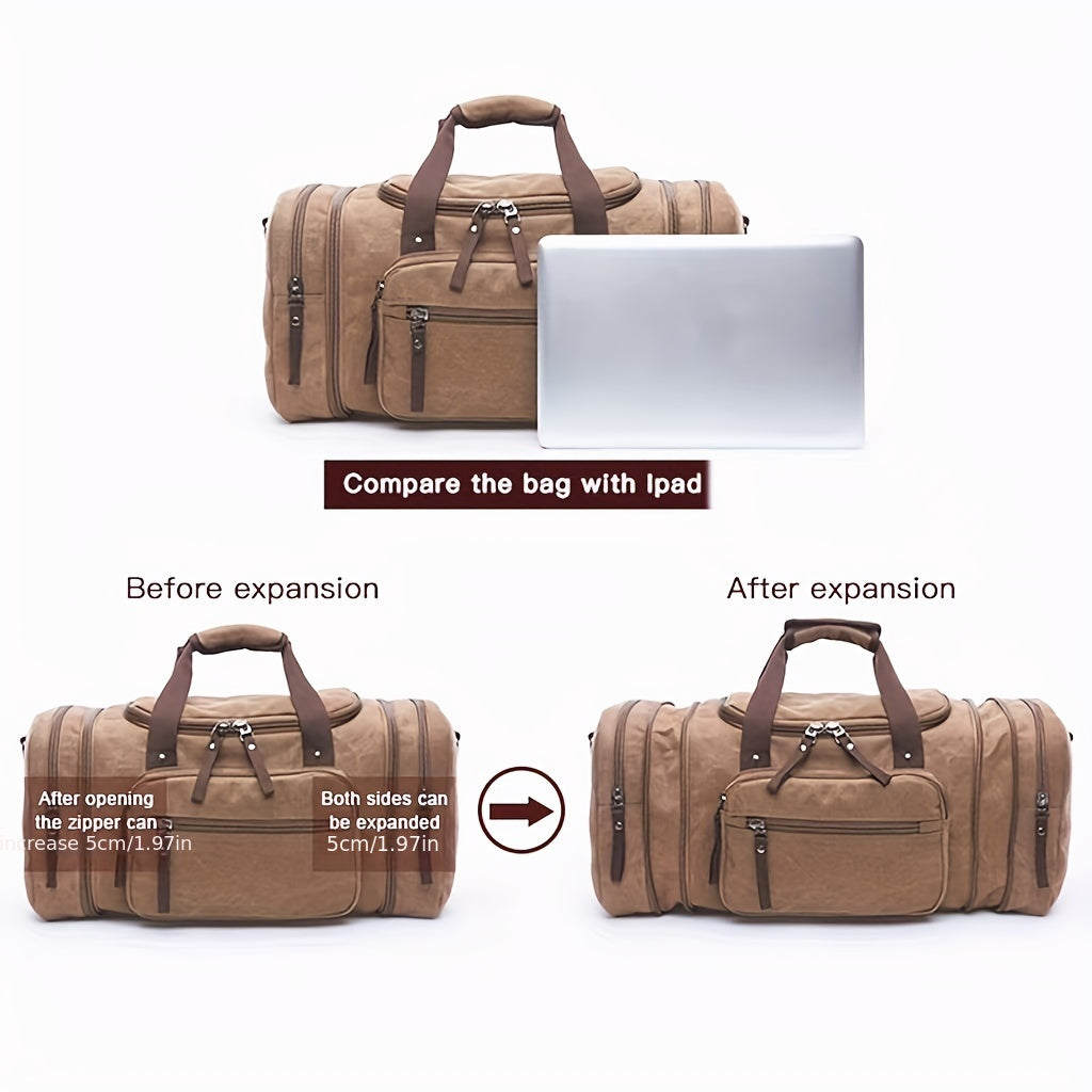 sac / valise Casual Vintage Large Capacity Canvas Travel Bag