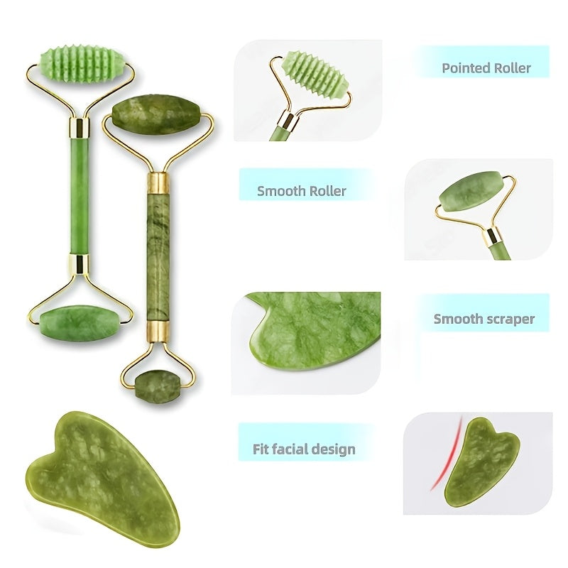 Roller Facial + Planche Gua Sha