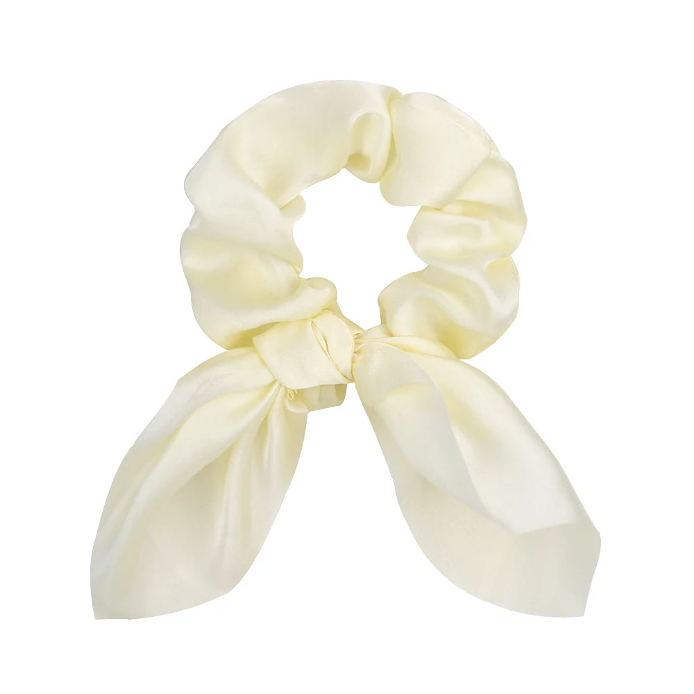 Chouchou pour cheveux couleur bonbon pour femme, nœud, accessoire pour queue de cheval