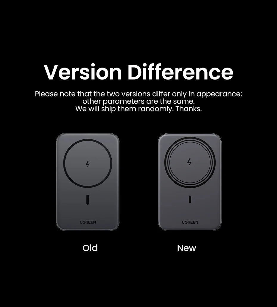 UGREEN PD20W Power Bank magnétique 10 000 mAh, chargeur rapide sans fil portable pour Magsafe pour iPhone 17, 15 Pro Max, 16 Pro