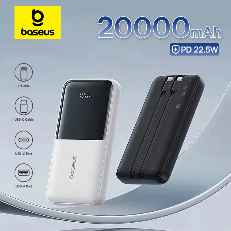 Batterie externe ASEUS Power Bank 20 000 mAh PD 22,5 W à charge rapide pour téléphone Xiaomi Poco iPhone Samsung iPad