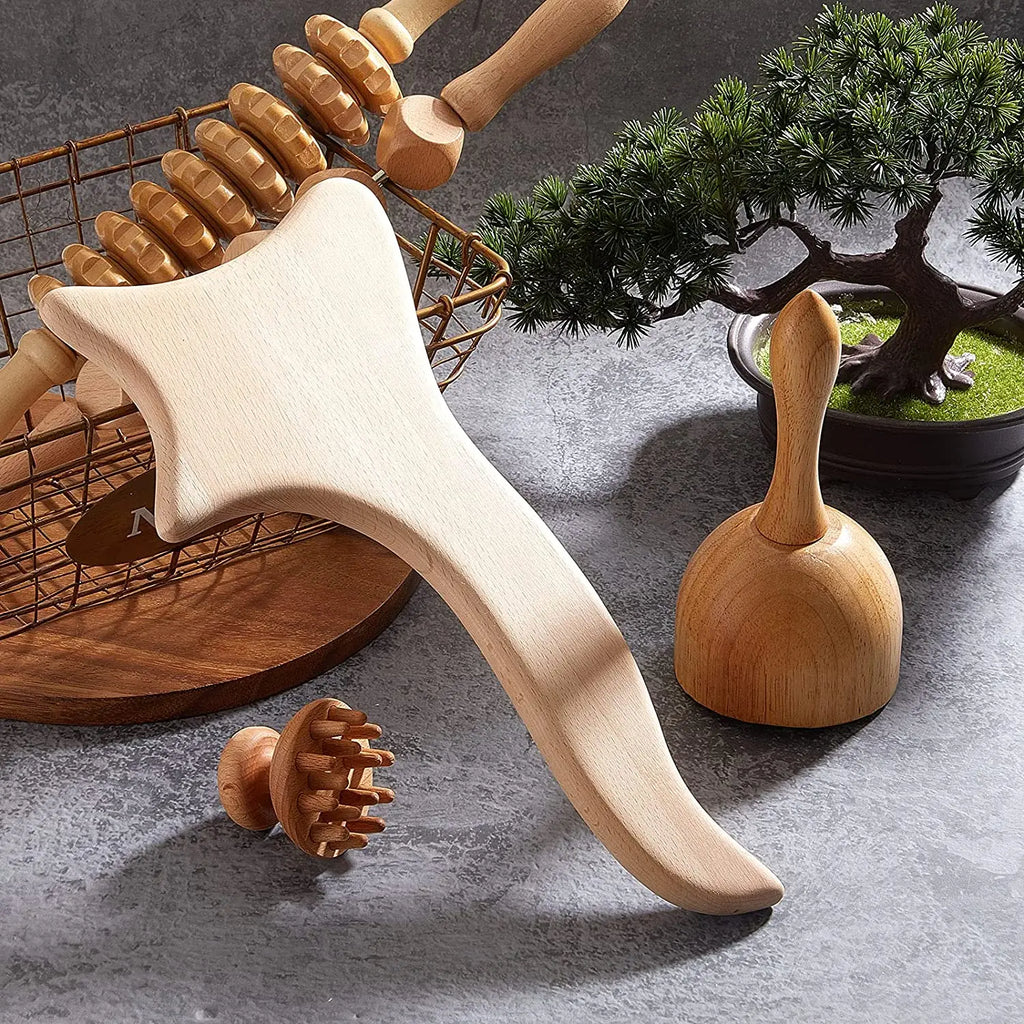 Outils de massage Wood Therapy Gua Sha