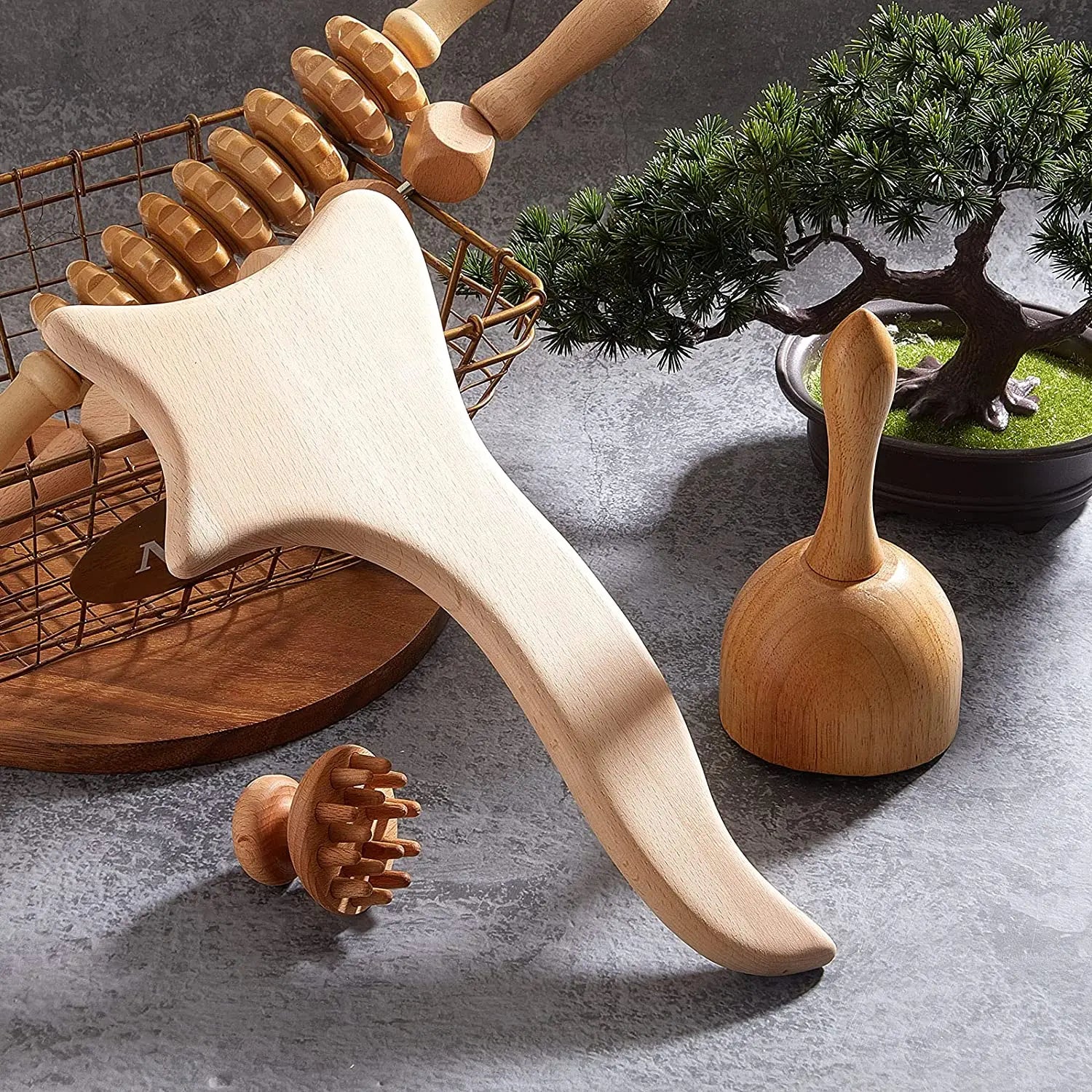 Outils de massage Wood Therapy Gua Sha