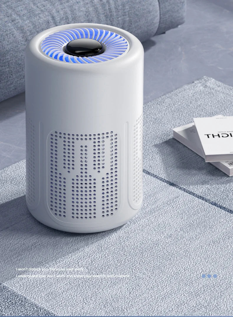 Mini purificateur d'air de bureau Xiaomi, filtre HEPA avec technologie à ions négatifs, élimine les odeurs de formaldéhyde, la fumée et les particules de poussière
