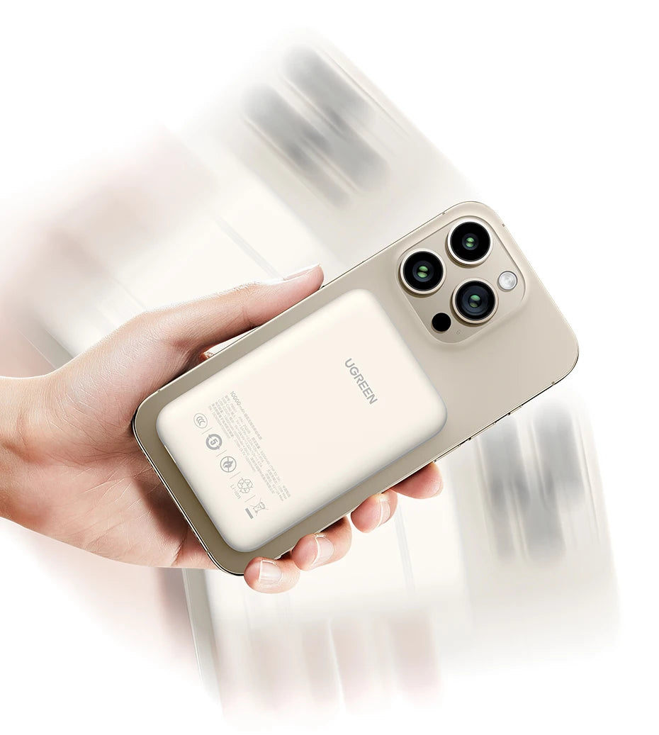 UGREEN PD20W Power Bank magnétique 10 000 mAh, chargeur rapide sans fil portable pour Magsafe pour iPhone 17, 15 Pro Max, 16 Pro