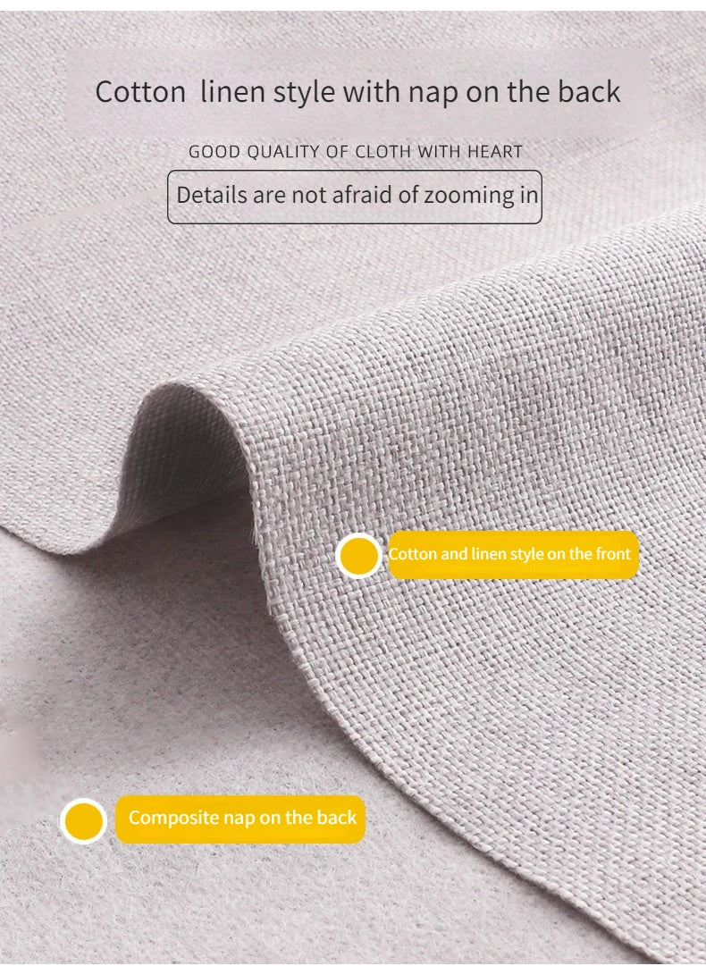Tissus épais en coton et lin au mètre pour ameublement, taie d'oreiller, nappe, tabouret, coussin, couture, housse de canapé, tissu uni
