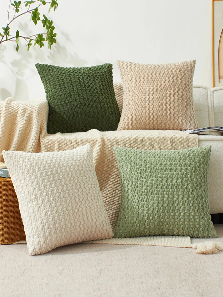 Housse de coussin moderne de style bohème doux à double face