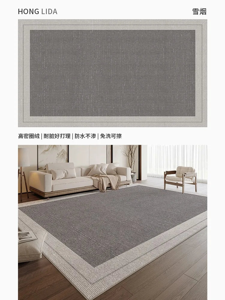 Tapis de grande taille pour salon au style nordique