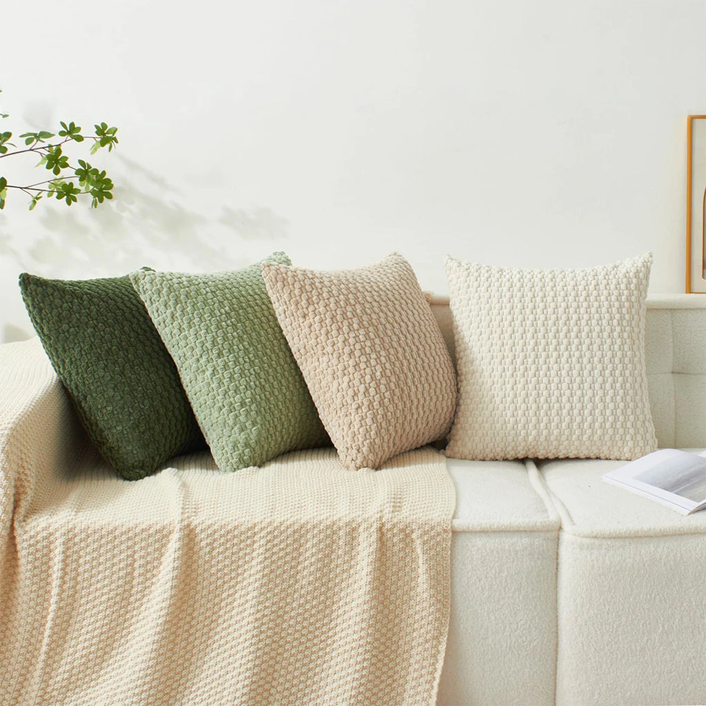 Housse de coussin moderne de style bohème doux à double face