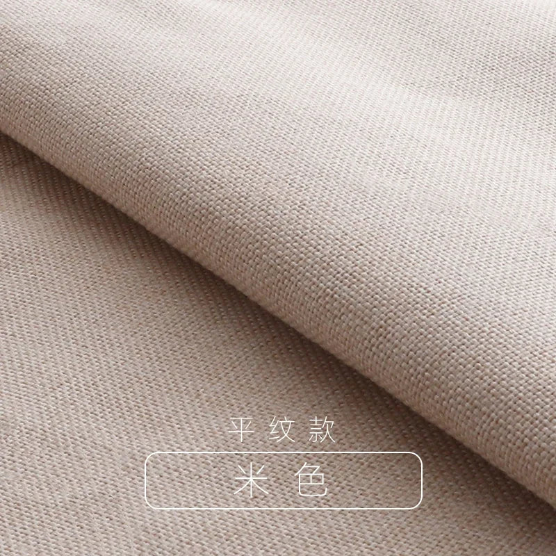 Tissus épais en coton et lin au mètre pour ameublement, taie d'oreiller, nappe, tabouret, coussin, couture, housse de canapé, tissu uni