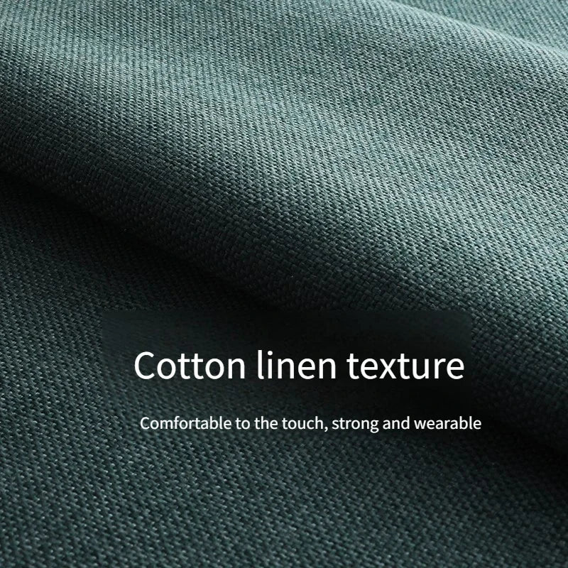 Tissus épais en coton et lin au mètre pour ameublement, taie d'oreiller, nappe, tabouret, coussin, couture, housse de canapé, tissu uni