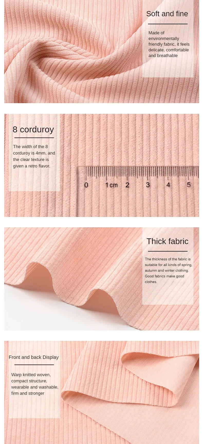 Tissu Velours Côtelé Épais au Mètre – Confort, Chaleur et Style