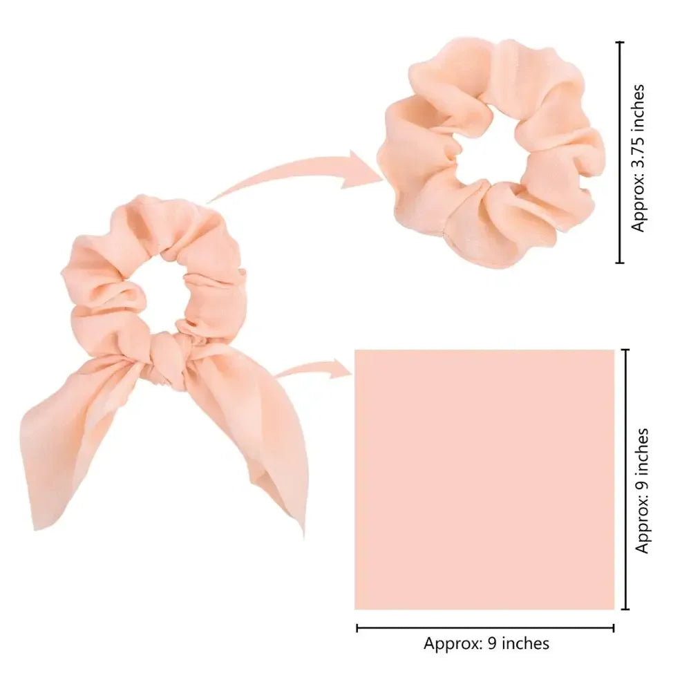 Chouchou pour cheveux couleur bonbon pour femme, nœud, accessoire pour queue de cheval