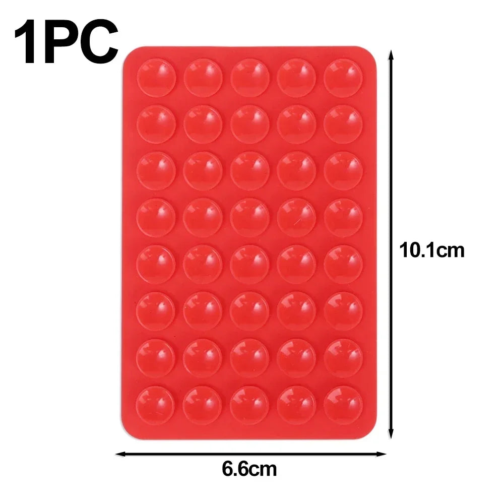 Support de téléphone multifonction à ventouse double face, amovible, mains libres, antidérapant, en silicone