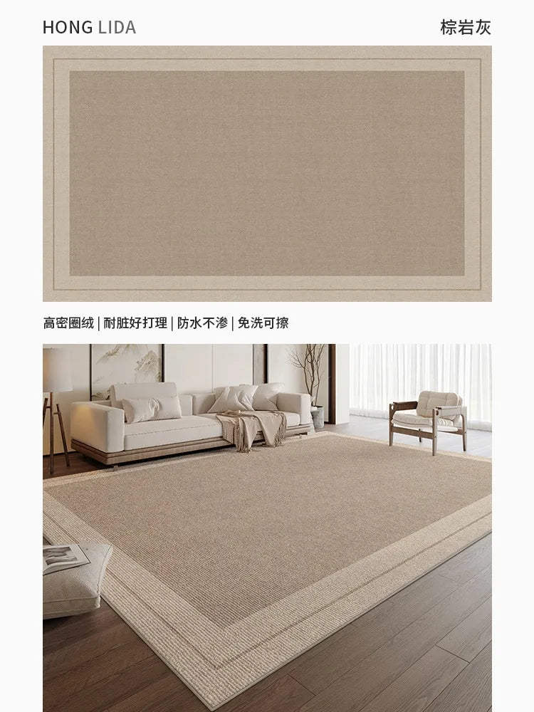 Tapis de grande taille pour salon au style nordique