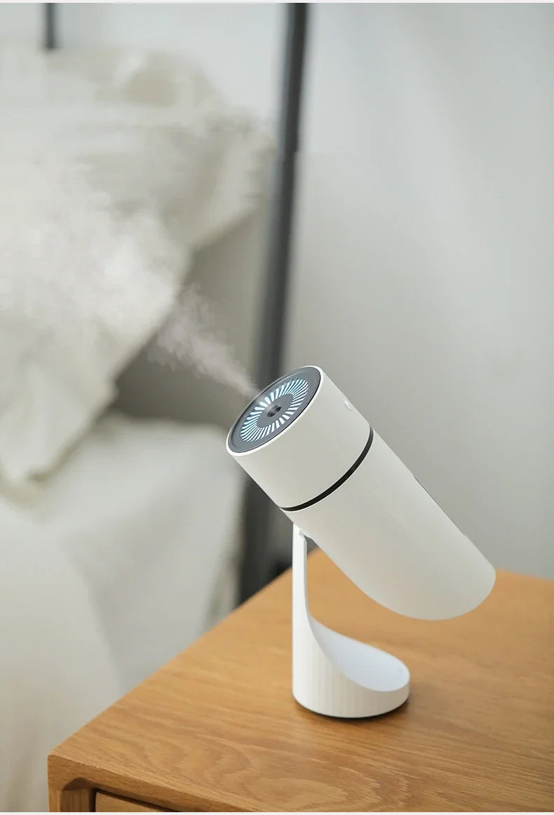 Diffuseur d’Arômes & Humidificateur d’Air Sans Fil 260 mL – Rechargeable USB 1000 mAh, Brume Fraîche Ultrasonique Silencieuse