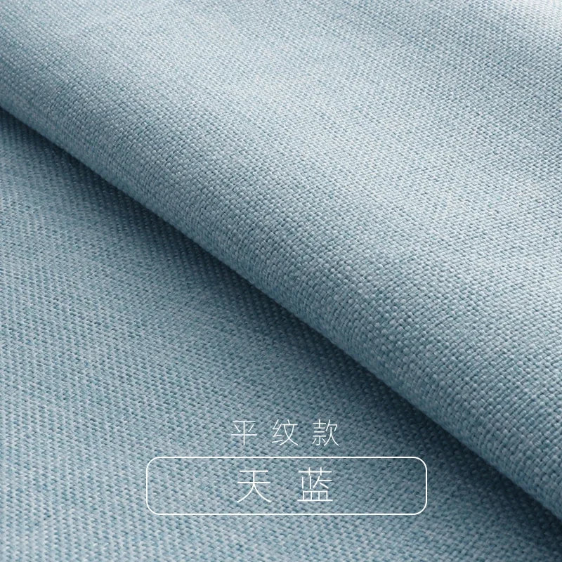 Tissus épais en coton et lin au mètre pour ameublement, taie d'oreiller, nappe, tabouret, coussin, couture, housse de canapé, tissu uni