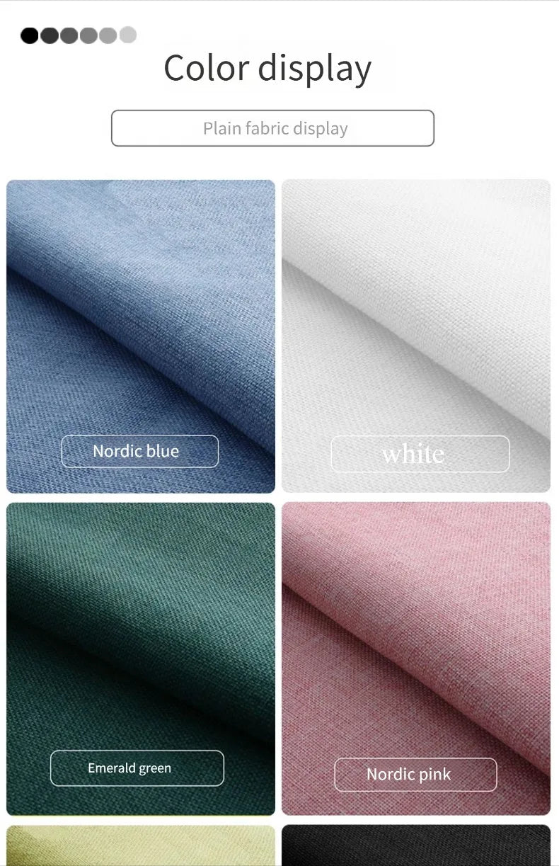 Tissus épais en coton et lin au mètre pour ameublement, taie d'oreiller, nappe, tabouret, coussin, couture, housse de canapé, tissu uni