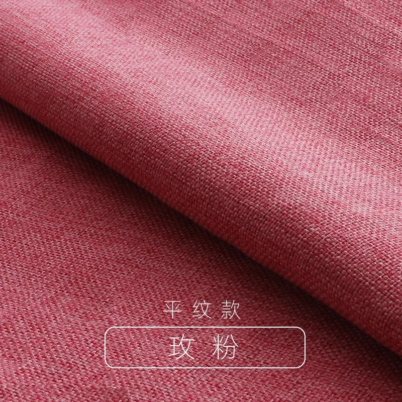 Tissus épais en coton et lin au mètre pour ameublement, taie d'oreiller, nappe, tabouret, coussin, couture, housse de canapé, tissu uni