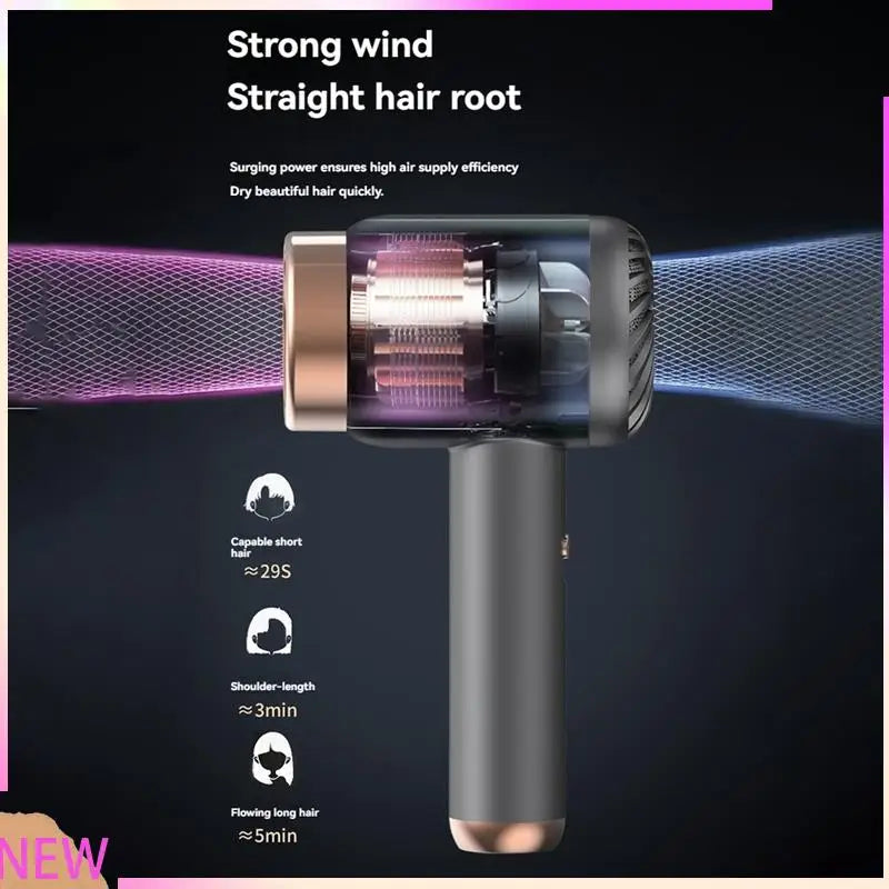 Sèche-cheveux portable sans fil B15C, 2 en 1, avec chargement USB, vent chaud et froid