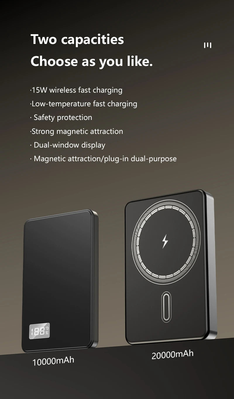 Xiaomi Batterie externe fine 50 000 mAh, certifiée CCC, ultra-mince, pour batterie portable magnétique sans fil PD20 W, charge rapide, affichage