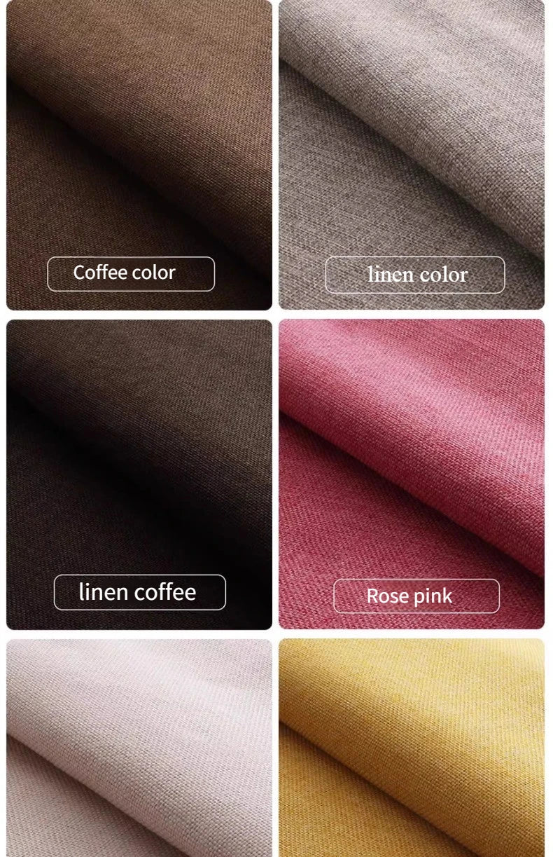 Tissus épais en coton et lin au mètre pour ameublement, taie d'oreiller, nappe, tabouret, coussin, couture, housse de canapé, tissu uni
