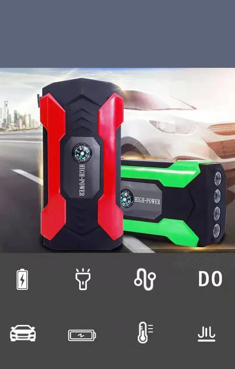 ⚡️ Démarreur de Voiture Portable – Batterie de Secours 98000 mAh, Booster de Démarrage d’Urgence avec Power Bank et Chargeur Auto