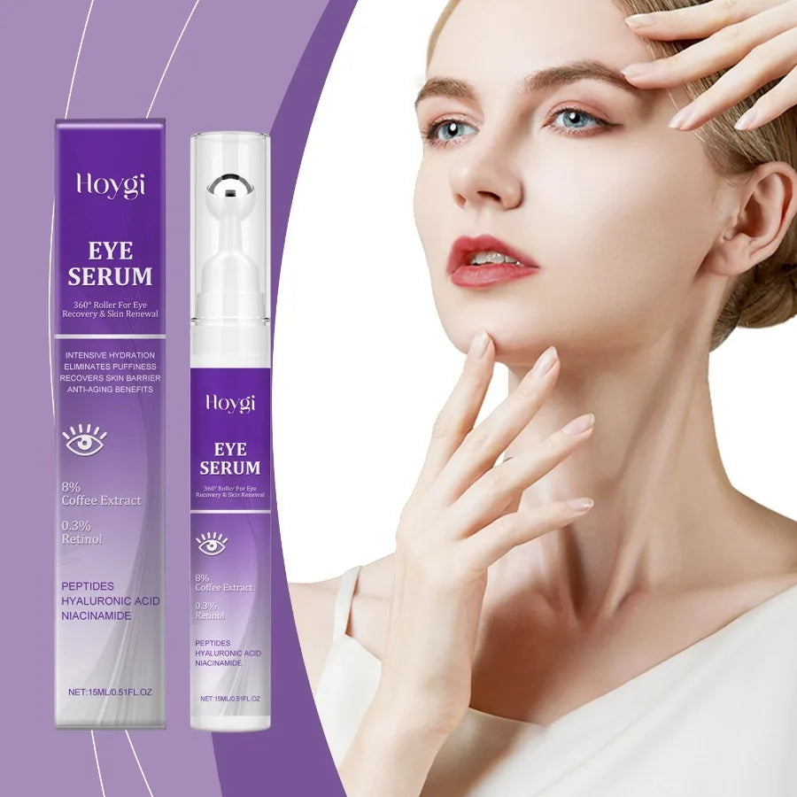 soin et essence pour les yeux Hoygi hydrate et réduit en douceur les ridules autour des yeux