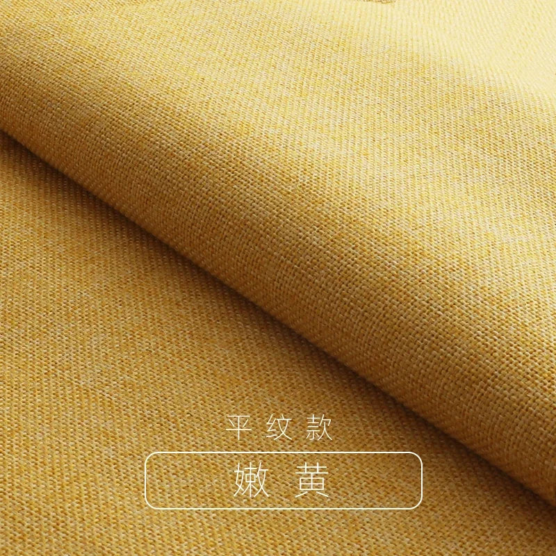 Tissus épais en coton et lin au mètre pour ameublement, taie d'oreiller, nappe, tabouret, coussin, couture, housse de canapé, tissu uni