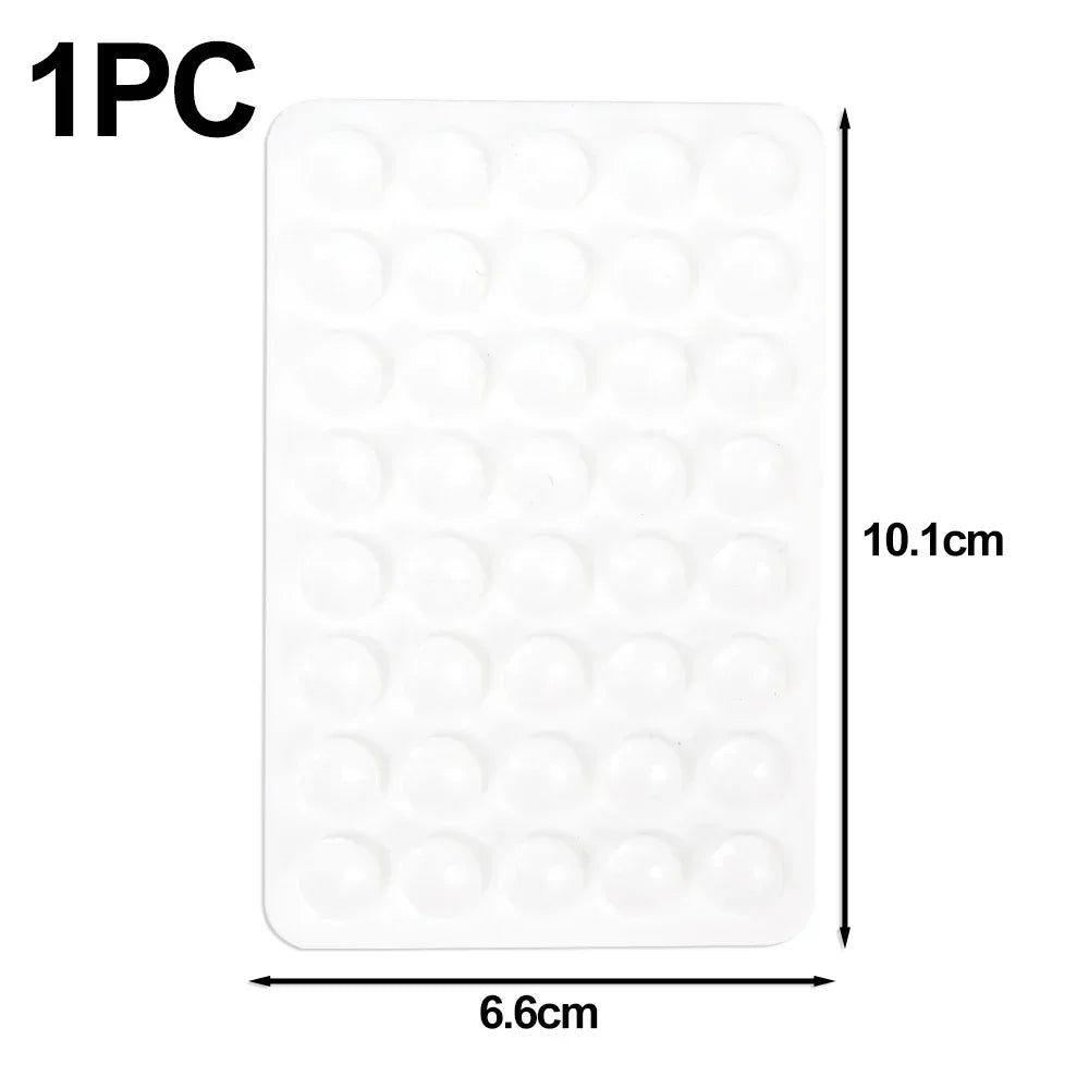 Support de téléphone multifonction à ventouse double face, amovible, mains libres, antidérapant, en silicone