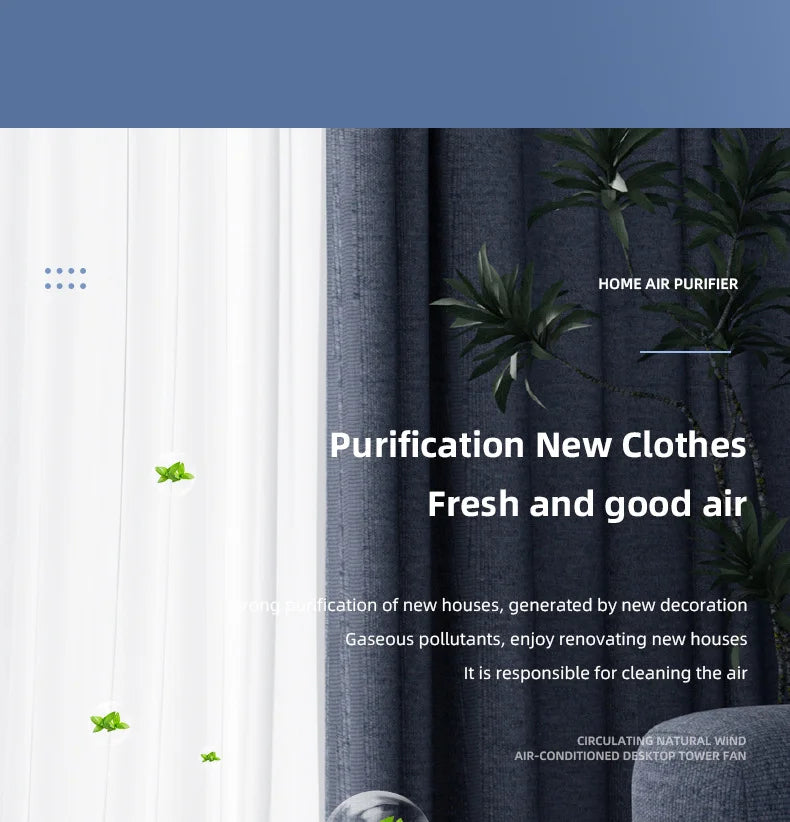 Mini purificateur d'air de bureau Xiaomi, filtre HEPA avec technologie à ions négatifs, élimine les odeurs de formaldéhyde, la fumée et les particules de poussière
