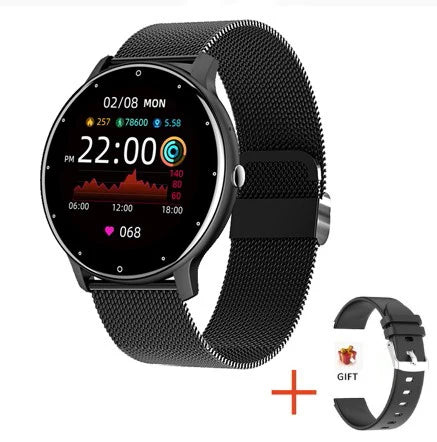⌚ Montre Connectée LIGE pour Femmes et Hommes – Écran Tactile Complet, Bluetooth 5.2, Appels, Étanche IP67, Tracker Fitness et Sport, Modèle ZL02 IOS samsung