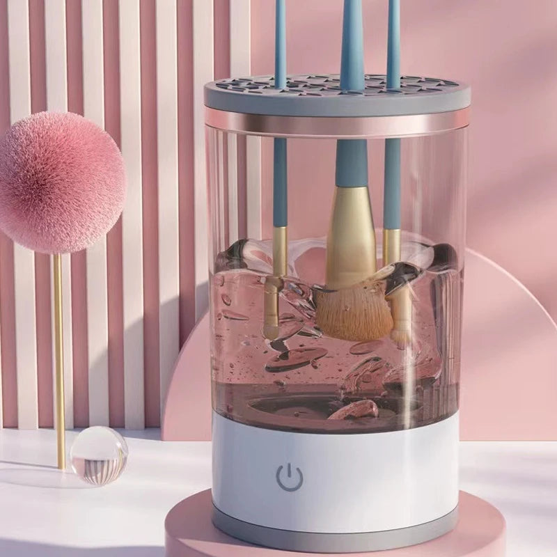 Nettoyeur automatique de pinceaux à maquillage