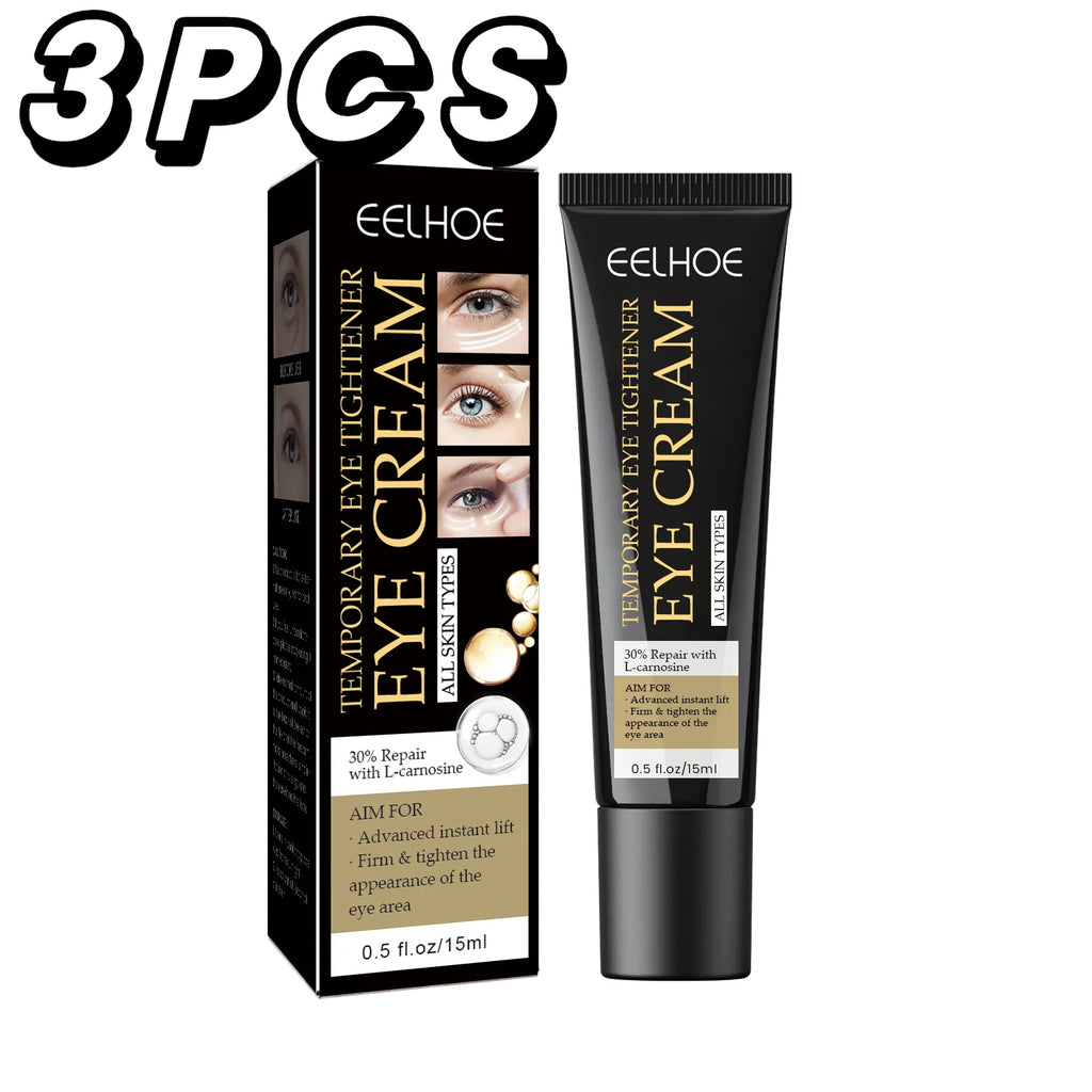 Crème Contour des Yeux EELHOE – Réduction des Cernes et des Poches, Raffermissante et Hydratante – Formule Nourrissante et Anti-Âge – 15ml