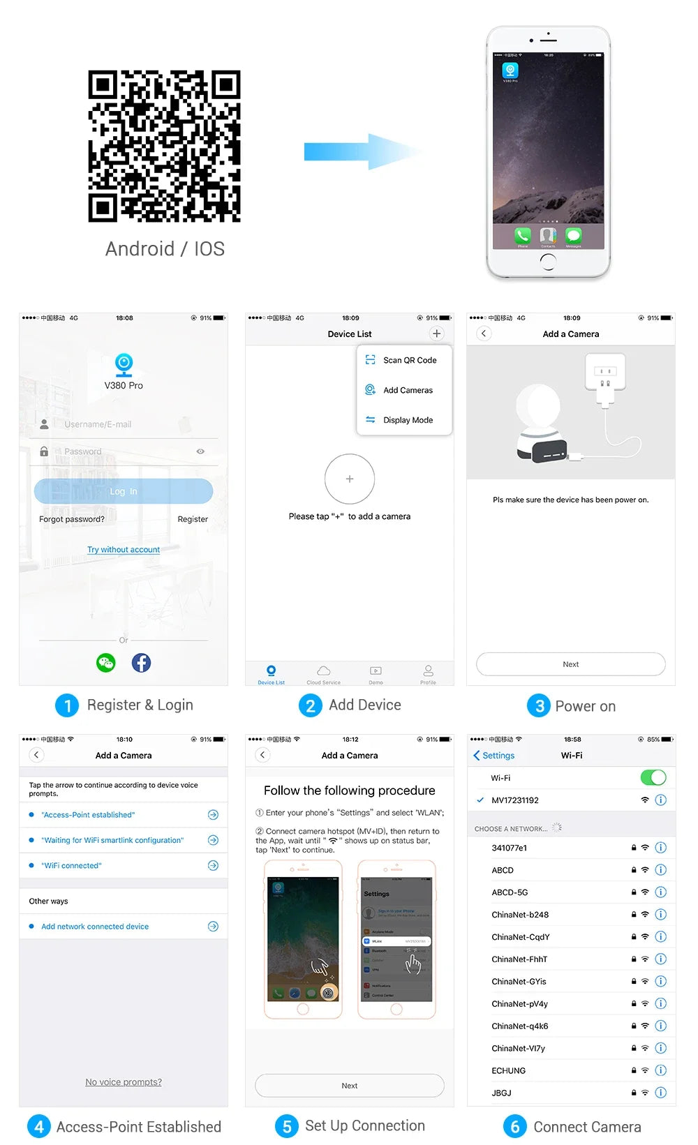 Caméra de Surveillance WiFi Ampoule E27 8MP – Vision Nocturne Couleur, Zoom 8X, Détection de Mouvement Humaine AI – Caméra Sécurité Intérieure 360°, Moniteur Bébé Intelligent