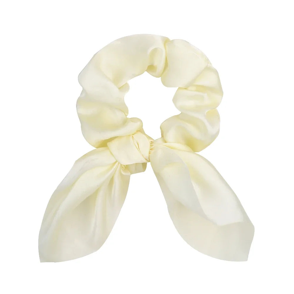 Chouchou pour cheveux couleur bonbon pour femme, nœud, accessoire pour queue de cheval