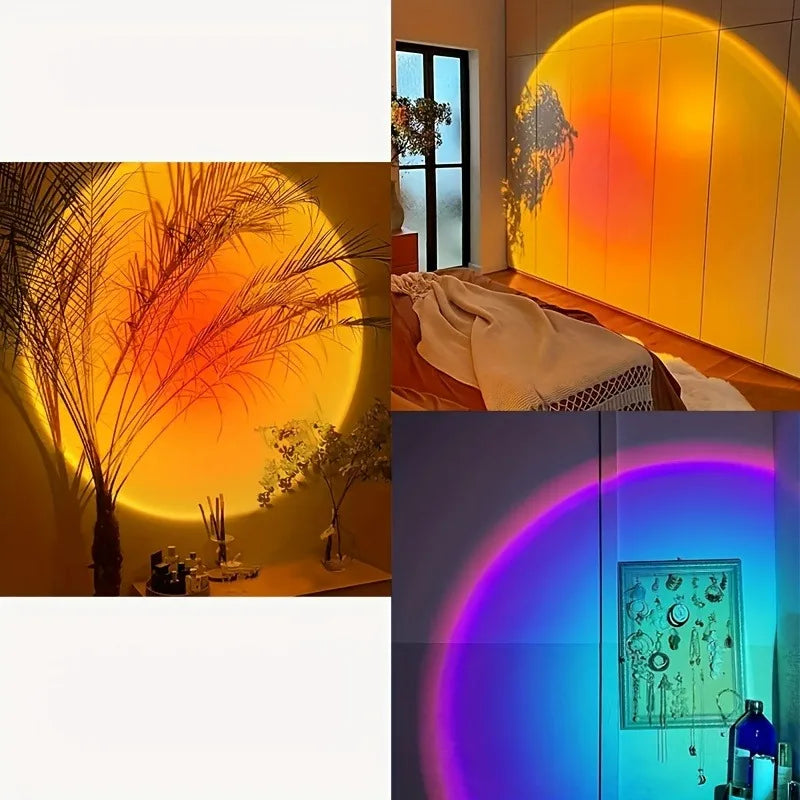 Projecteur de coucher de soleil LED avec télécommande