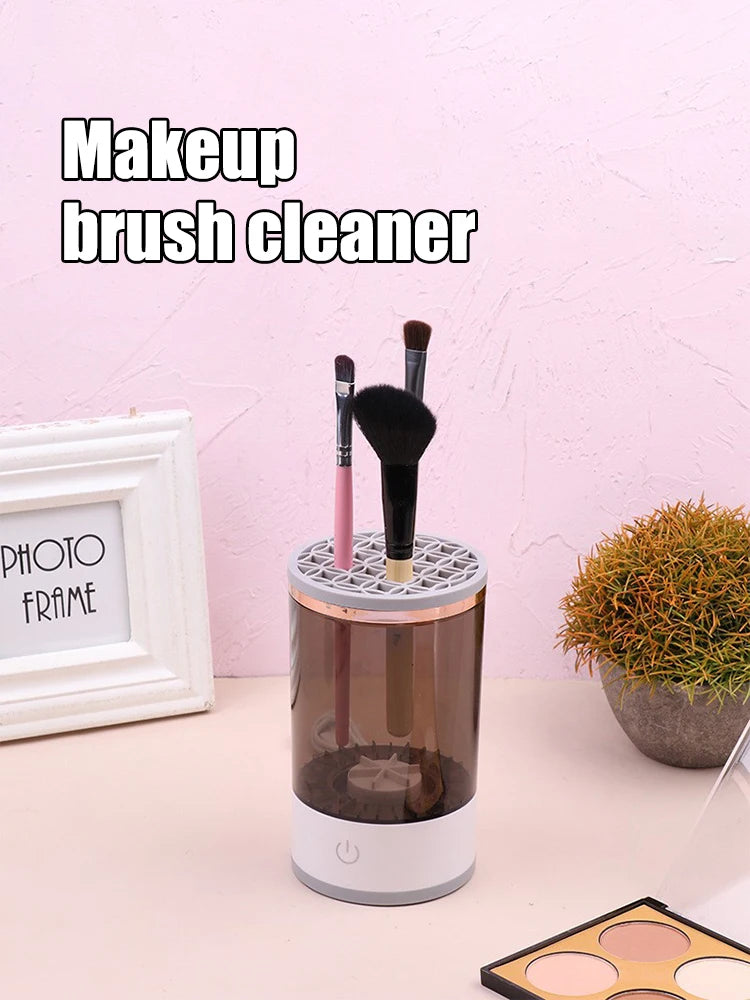 Nettoyeur automatique de pinceaux à maquillage