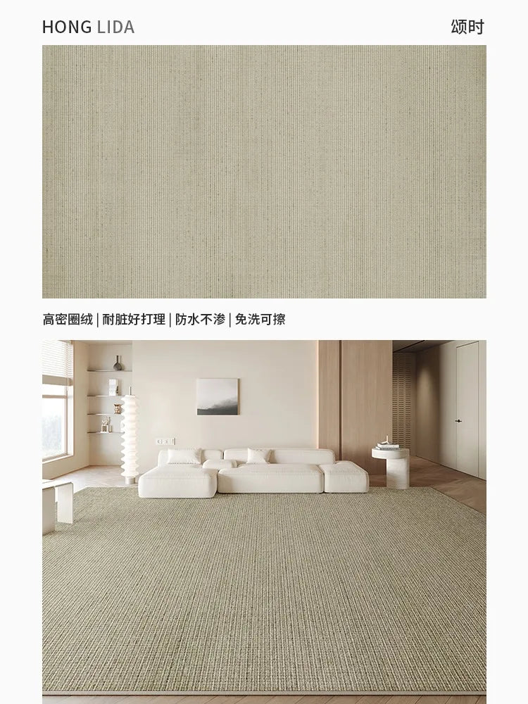 Tapis de grande taille pour salon au style nordique