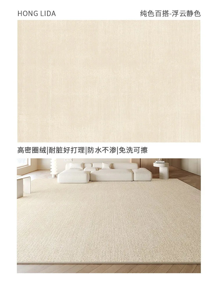 Tapis de grande taille pour salon au style nordique