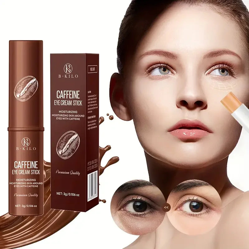 Stick Crème Contour des Yeux à la Caféine – Anti-Poches, Anti-Cernes, Hydratant et Éclaircissant – Regard Frais et Défini