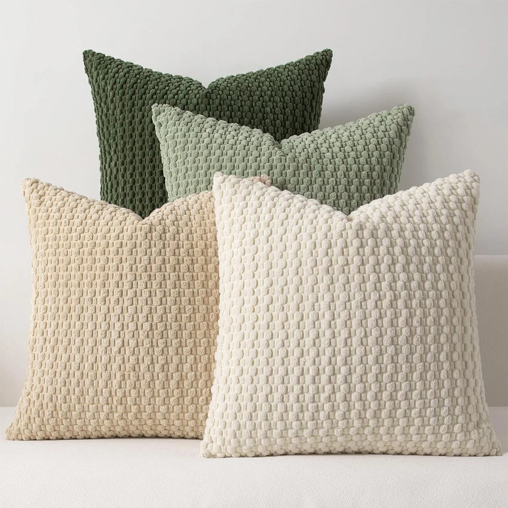 Housse de coussin moderne de style bohème doux à double face