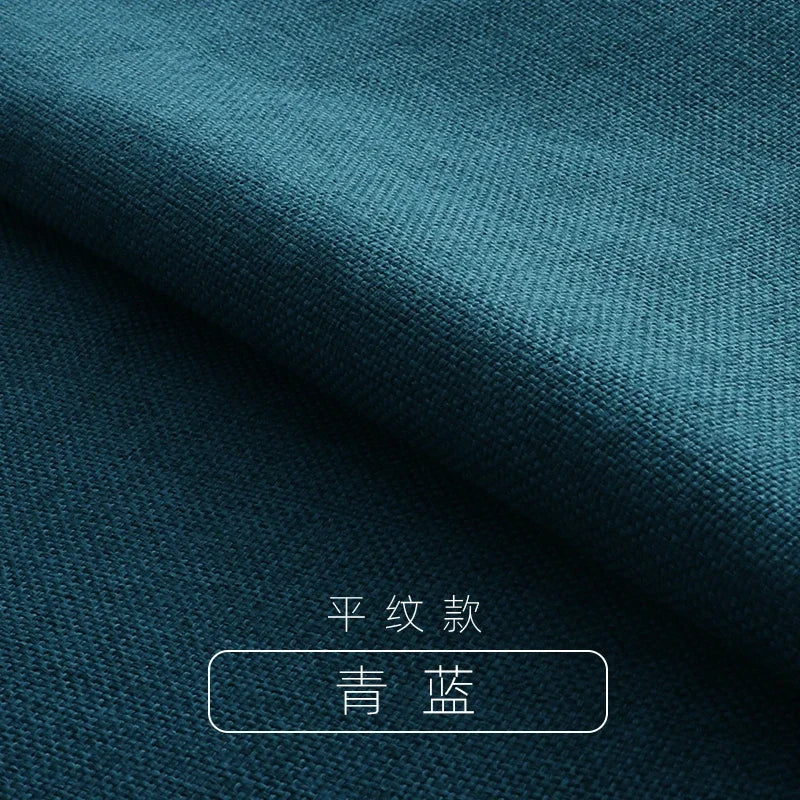 Tissus épais en coton et lin au mètre pour ameublement, taie d'oreiller, nappe, tabouret, coussin, couture, housse de canapé, tissu uni