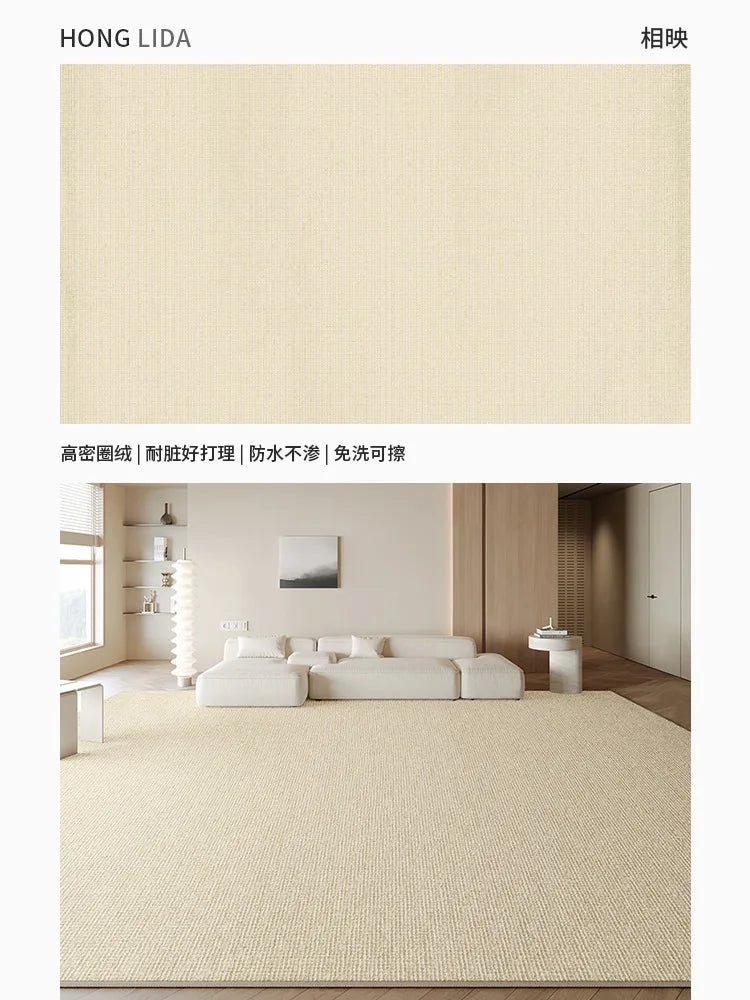 Tapis de grande taille pour salon au style nordique