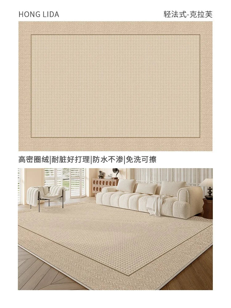 Tapis de grande taille pour salon au style nordique