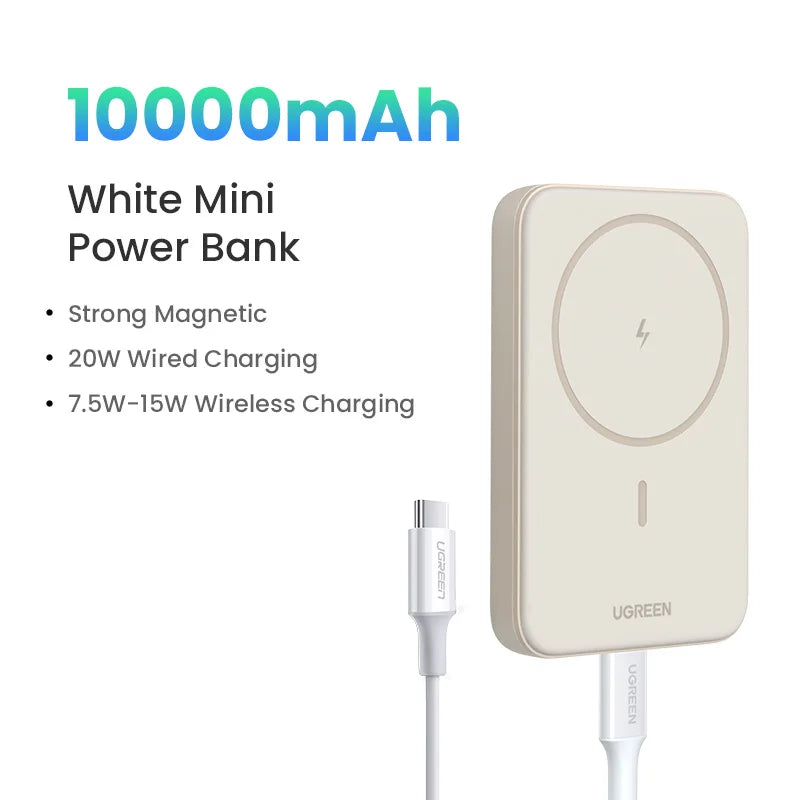 UGREEN PD20W Power Bank magnétique 10 000 mAh, chargeur rapide sans fil portable pour Magsafe pour iPhone 17, 15 Pro Max, 16 Pro