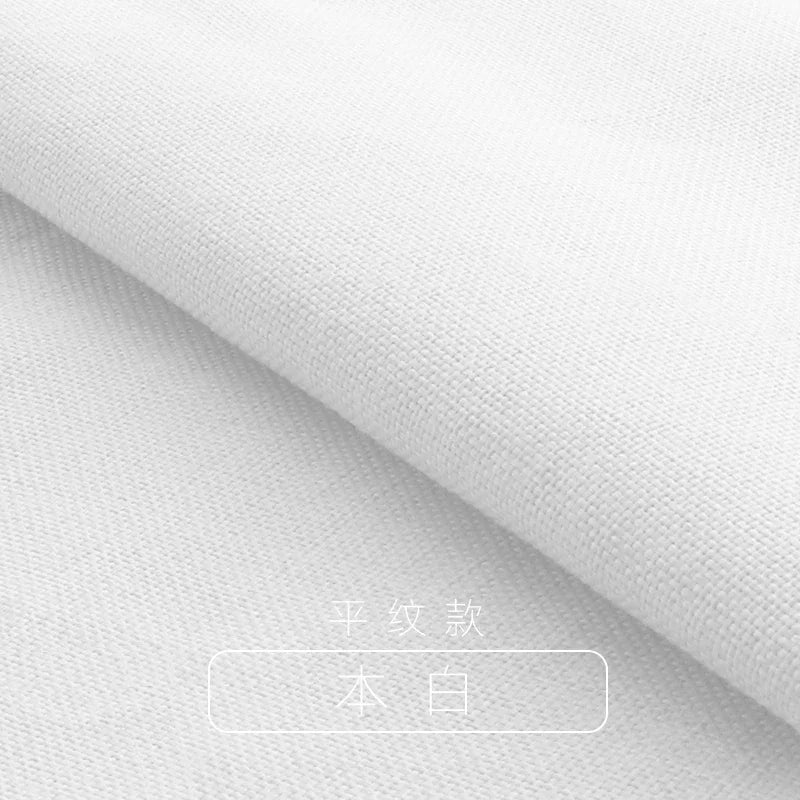Tissus épais en coton et lin au mètre pour ameublement, taie d'oreiller, nappe, tabouret, coussin, couture, housse de canapé, tissu uni