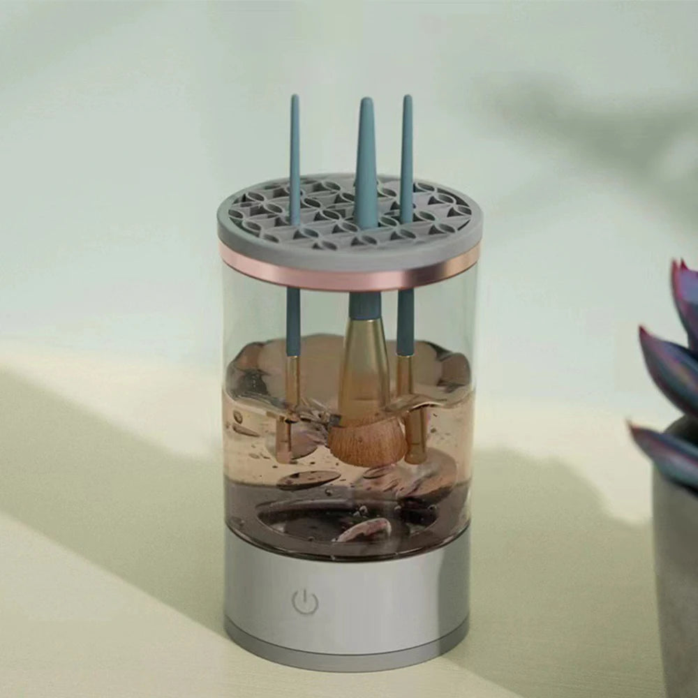 Nettoyeur automatique de pinceaux à maquillage