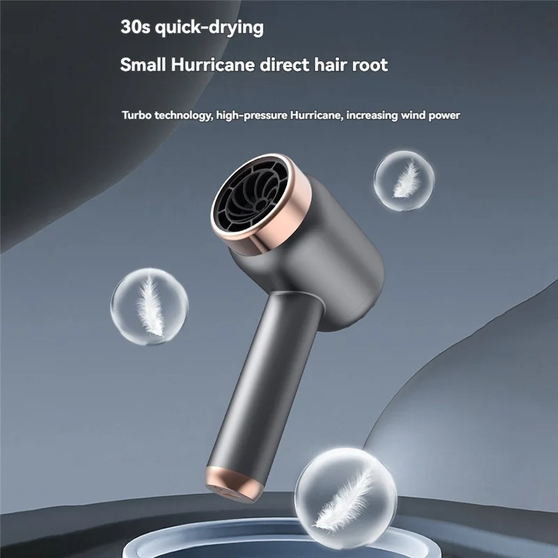 Sèche-cheveux portable sans fil B15C, 2 en 1, avec chargement USB, vent chaud et froid